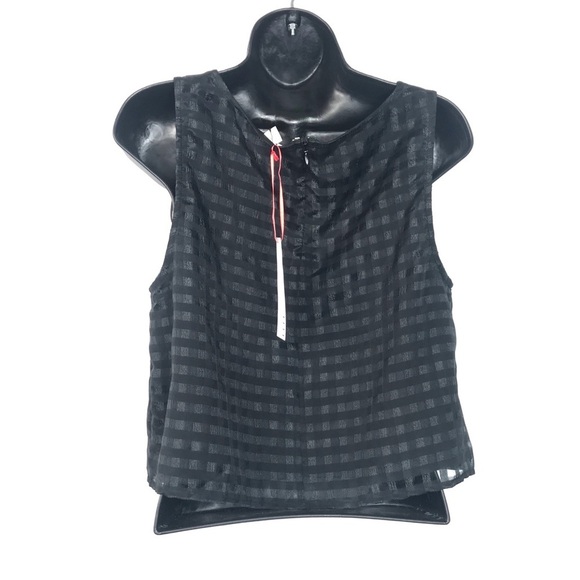 NWT Elle Floral Punch Crop Tank - Picture 2 of 3